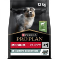 Purina Pro Plan Medium Puppy Sensitive Digestion jahacie 12 kg