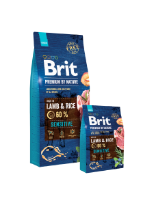 Citliv� bru�ko u psa? Objavte v�hody krmiva Brit Premium by Nature Sensitive Lamb