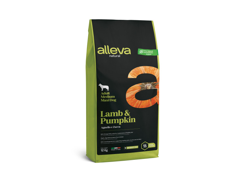 Alleva NATURAL dog lamb&pumpkin adult medium/maxi 2 kg