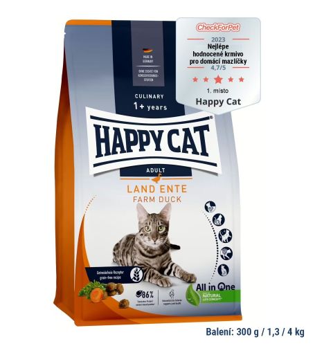 Happy Cat Culinary Adult Land-Ente 4 kg