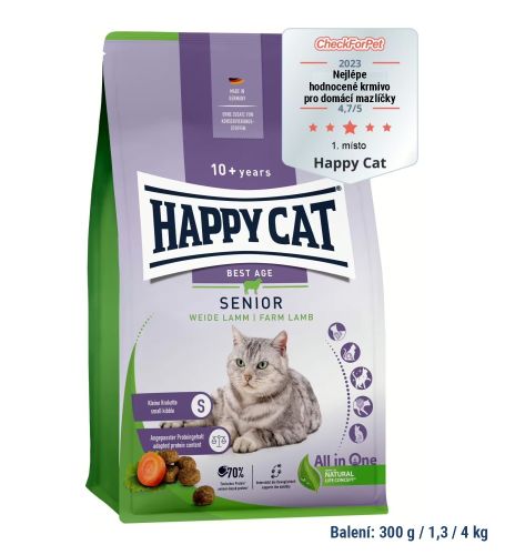 Happy Cat Senior Weide-Lamm 4 kg